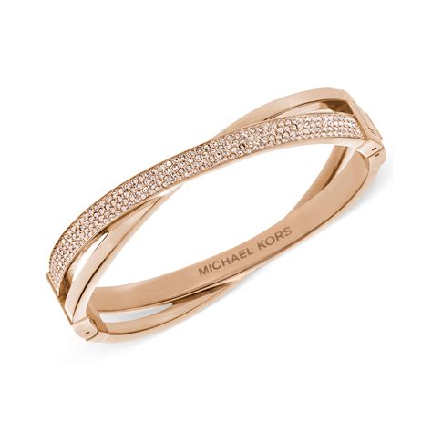 michael kors rose gold bangle bracelet|michael kors rose gold necklace.